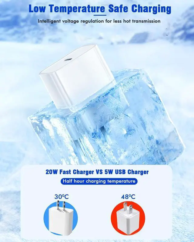 Alt view image 4 of 7 - 10FT Fast iPad Charger, iPad Pro Charger Cord2Pack10FT USB C CableApple Certified20W USB C Charger iPad Apple Adapter for iPad 10iPad Mini 6iPad Air 5/4iPad Pro 12.9/11 inch 2018/2020/2021/2022