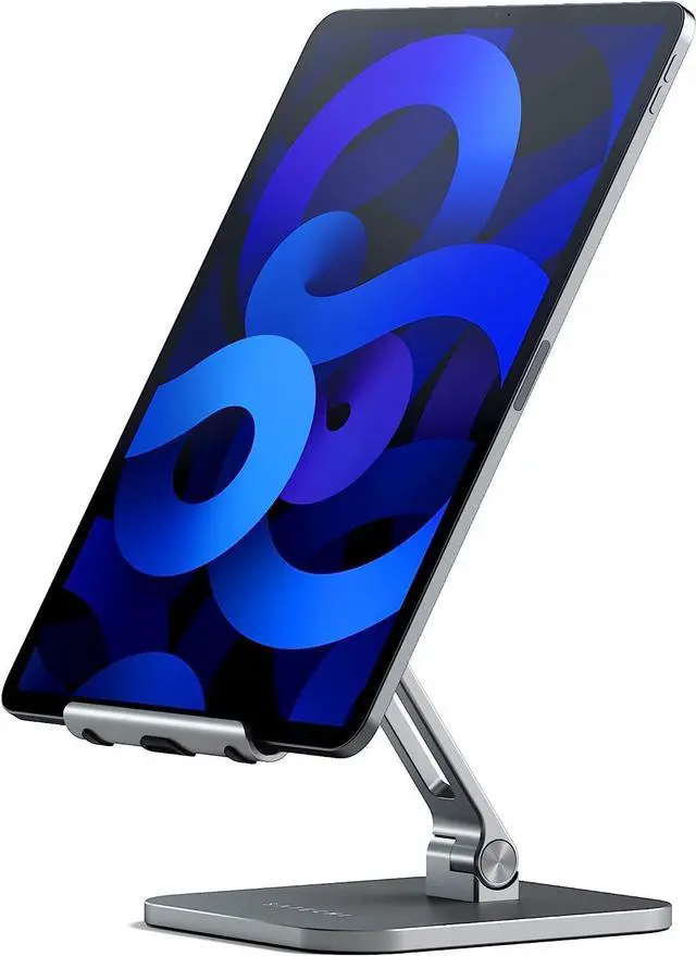 Main image of Satechi Aluminum Desktop Stand - Adjustable Tablet Mount with Protective Grips - Compatible with All iPad and Tablet Models, iPad Pro M2/ M1, iPad Air M1, iPad Mini