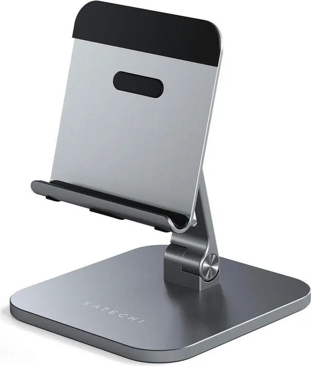 Alt view image 3 of 7 - Satechi Aluminum Desktop Stand - Adjustable Tablet Mount with Protective Grips - Compatible with All iPad and Tablet Models, iPad Pro M2/ M1, iPad Air M1, iPad Mini