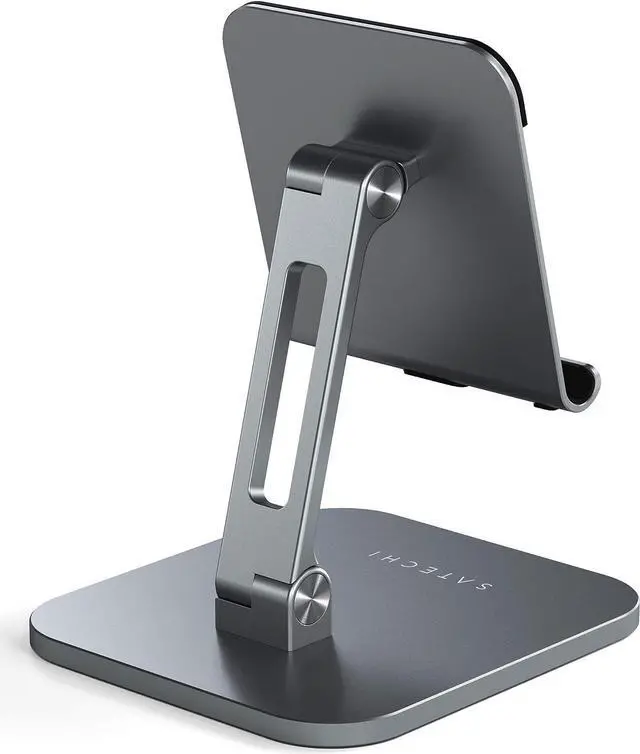 Alt view image 4 of 7 - Satechi Aluminum Desktop Stand - Adjustable Tablet Mount with Protective Grips - Compatible with All iPad and Tablet Models, iPad Pro M2/ M1, iPad Air M1, iPad Mini