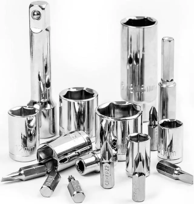 Alt view image 4 of 7 - DEKOPRO 228 Piece Socket Wrench Auto Repair Tool Combination Package Mixed Tool Set Hand Tool Kit with Plastic Toolbox Storage Case