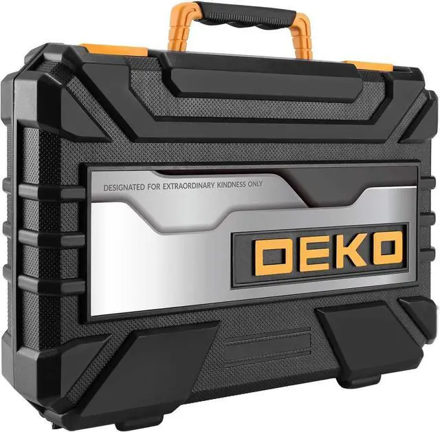 Alt view image 6 of 7 - DEKOPRO 228 Piece Socket Wrench Auto Repair Tool Combination Package Mixed Tool Set Hand Tool Kit with Plastic Toolbox Storage Case