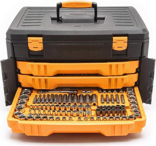 Alt view image 6 of 7 - GEARWRENCH 243 Pc. 12 Pt. Mechanics Tool Set in 3 Drawer Storage Box - 80972