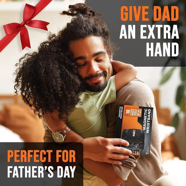 Alt view image 3 of 7 - RAK Magnetic Wristband for Holding Screws, Nails and Drill Bits - Birthday Gifts for Men - Made from Premium Ballistic Nylon with Lightweight Powerful Magnets - Cool Gadget Gifts for men