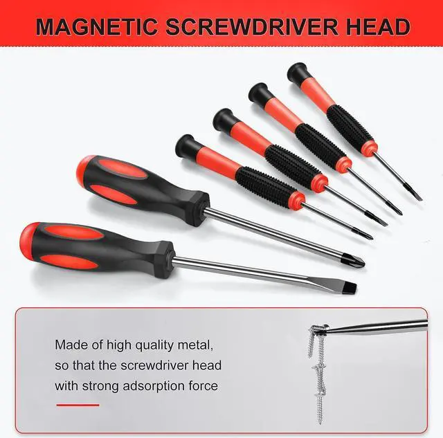 Alt view image 4 of 7 - GoYwato Home Tool Kit 214PCs - Complete Repair Basic Hand Tool Set for Men Women - Household Tool Kit for Home Improvement with Hammer & Pliers Set & Ratchet Screwdriver & Protable Tool Box Case