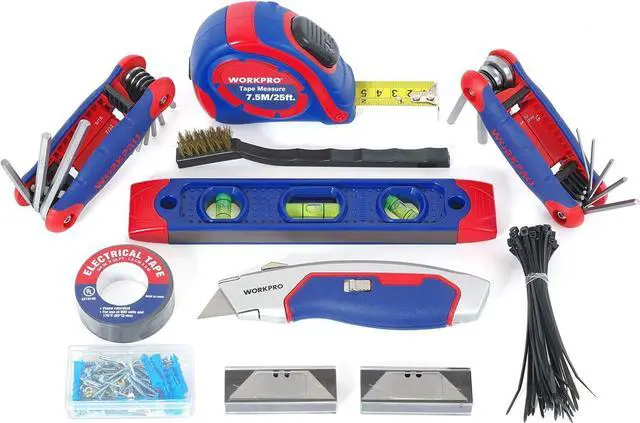 Alt view image 5 of 7 - WORKPRO Home Tool Kit, 322PCS Home Repair Hand Tool Kit Basic Household Tool Set with Carrying Bag
