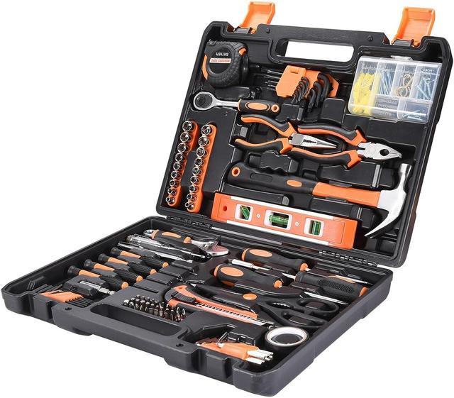 TOOLZILLA 57-Piece Home Mechanic Tool Set - Hand Tool Sets for Men