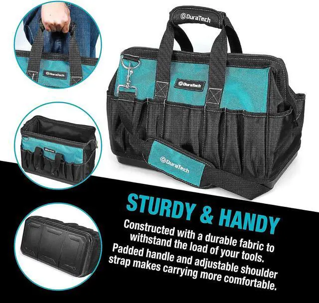 Alt view image 6 of 7 - DURATECH 269-Piece Socket Wrench and Home Repair Hand Tool Kit- Daily Use Mechanics Hand Tool Kit with Wide Open Mouth Tool Bag
