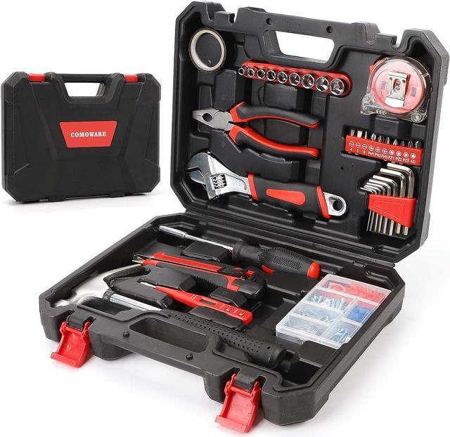 Tool Set Household Hand Tool Kit With Plastic Toolbox Storage Case