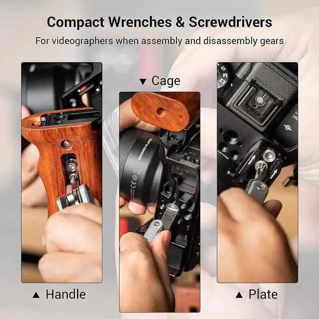 Alt view image 3 of 7 - SMALLRIG Folding Tool Set with Screwdrivers and Hex Key Wrenches, Seven Functional Tools Included - 2213