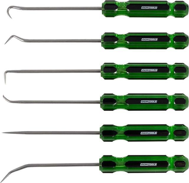 OEMTOOLS 26545 6 Piece Hook And Pick Set With Acetate Handle, Hook Tool And  Pick Tool, Vehicle Pick And Hook Set, Pick Tool Set For Mechanics 