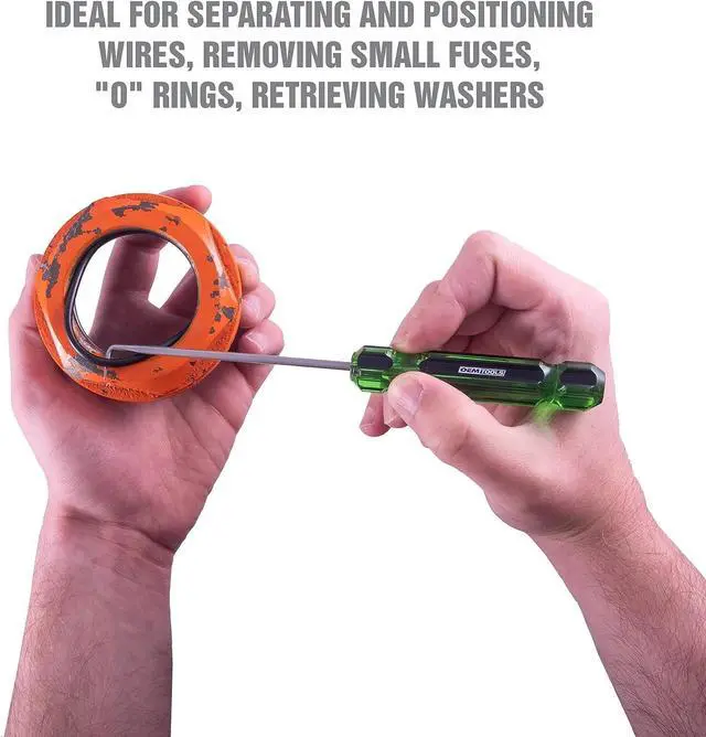 Alt view image 6 of 7 - OEMTOOLS 26545 6 Piece Hook And Pick Set With Acetate Handle, Hook Tool And Pick Tool, Vehicle Pick And Hook Set, Pick Tool Set For Mechanics