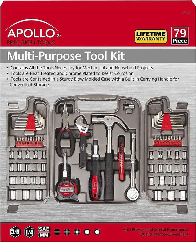 Alt view image 3 of 4 - Apollo Precision Tools DT9411 Tool Kit, 79-Piece