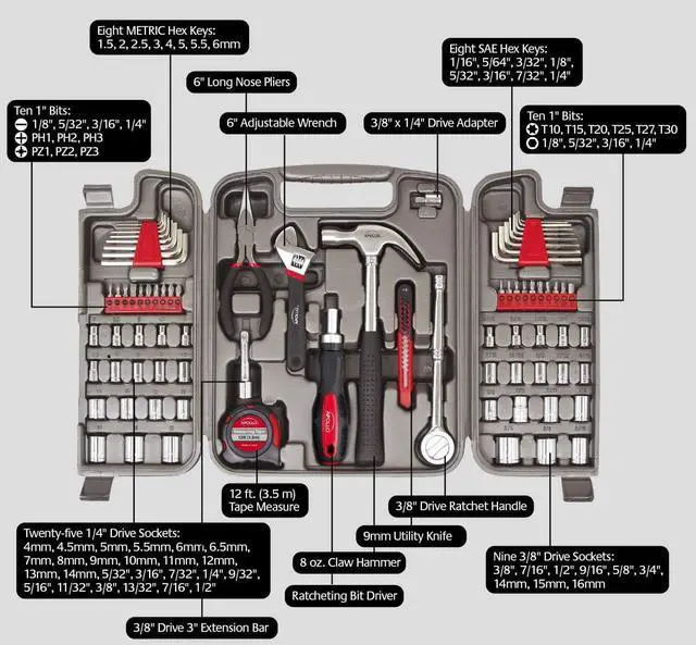 Alt view image 4 of 4 - Apollo Precision Tools DT9411 Tool Kit, 79-Piece
