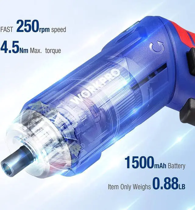 Alt view image 7 of 7 - Home Tool Kit with 3.7V Rotatable Electric Screwdriver 18PCS General Household Tool Kit with Toolbox Rechargeable Electric Screwdriver Kit Basic Portable Tool Set for Dorm Garage DIY