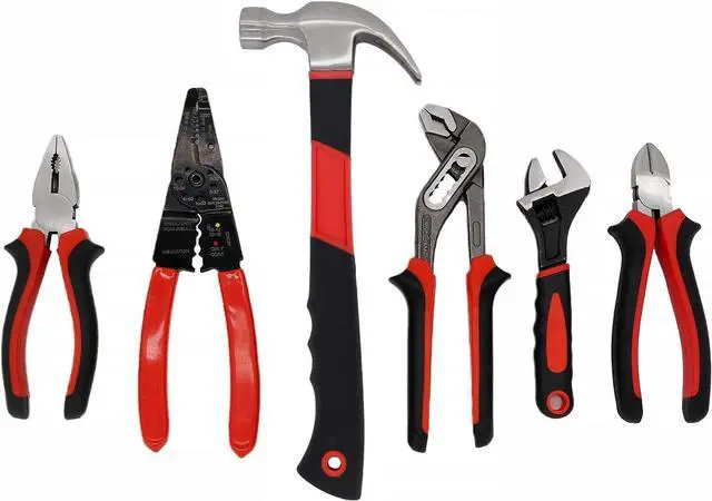 Alt view image 2 of 7 - 188-Piece Household Tool Kit - GETUHAND General Home/Auto Repair Hand Tool Set, Multi Tool Set with Large Mouth Opening Tool Bag with 15 Pockets