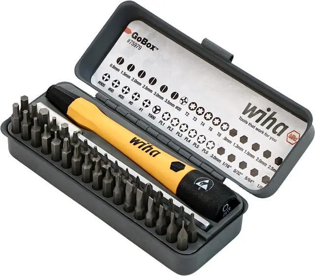 Alt view image 2 of 6 - Wiha 75979 36 Piece GoBox Electronics ESD Precision Micro Bit Set