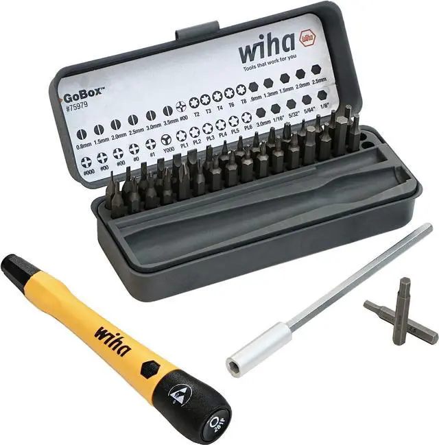 Alt view image 4 of 6 - Wiha 75979 36 Piece GoBox Electronics ESD Precision Micro Bit Set