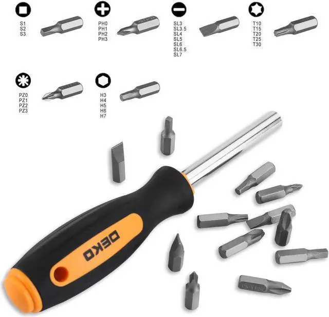 Alt view image 4 of 7 - DEKO 196 Piece Tool Set General Household Hand Tool Kit with Rip Claw Hammer,Lineman's Plier, Measure Tape Rule & Plastic Toolbox Storage Case