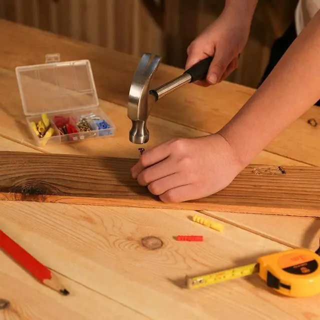 Alt view image 6 of 7 - DEKO 196 Piece Tool Set General Household Hand Tool Kit with Rip Claw Hammer,Lineman's Plier, Measure Tape Rule & Plastic Toolbox Storage Case