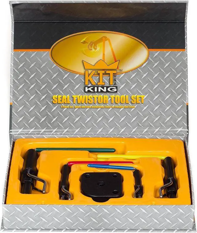 Alt view image 6 of 7 - Kit King - Rod Seal Install Tool Set - 5 Piece Hydraulic U-Cup Twistor Installation Tool Set