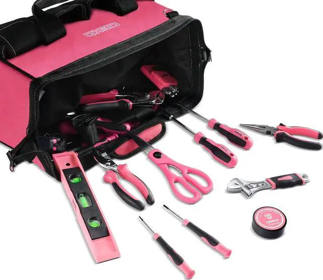 Set Utensili Da Lavoro WORKPRO 106 Pezzi - Rosa, Per Casa E Fai Da Te, Con Borsa Portatile - Foto 5