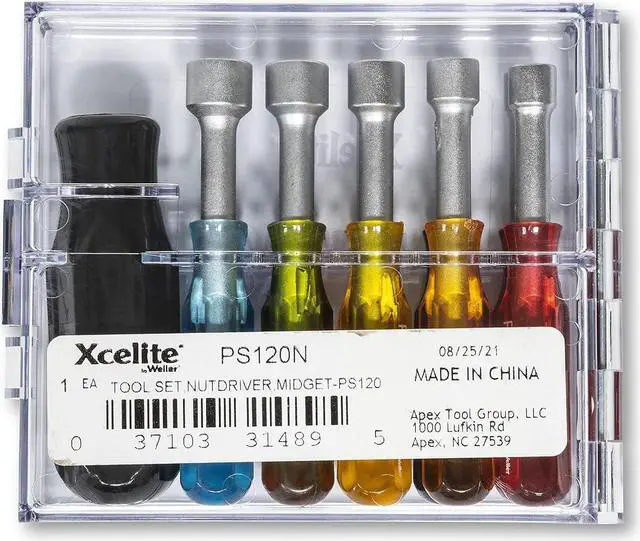 Alt view image 7 of 7 - Xcelite PS120 11 Piece Compact Convertible Nutdriver Set
