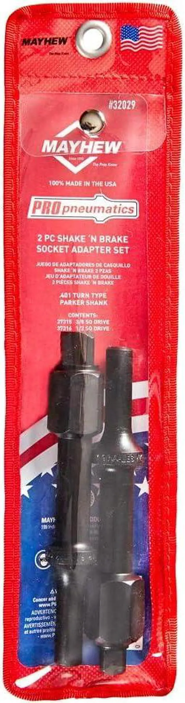 Main image of Mayhew Tools 32029 Pneumatic Bolt Breaker Set, 2-Piece