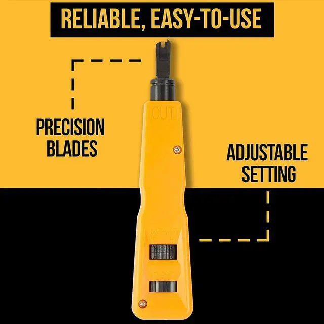 Alt view image 5 of 7 - InstallerParts Professional Network Tool Kit 15 In 1 - RJ45 Crimper Tool Cat 5 Cat6 Cable Tester, Gauge Wire Stripper Cutting Twisting Tool, Ethernet Punch Down Tool, Screwdriver, Knife