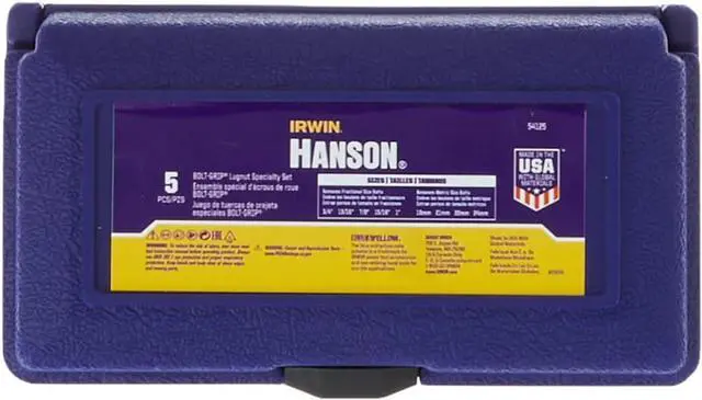 Alt view image 2 of 5 - IRWIN HANSON Lugnut Extractor Set, 5-Piece (54125)