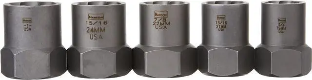 Alt view image 3 of 5 - IRWIN HANSON Lugnut Extractor Set, 5-Piece (54125)