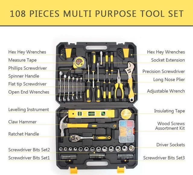  Upgrade 108 Pcs for Model Tool Kits,Hobby Tool Sets
