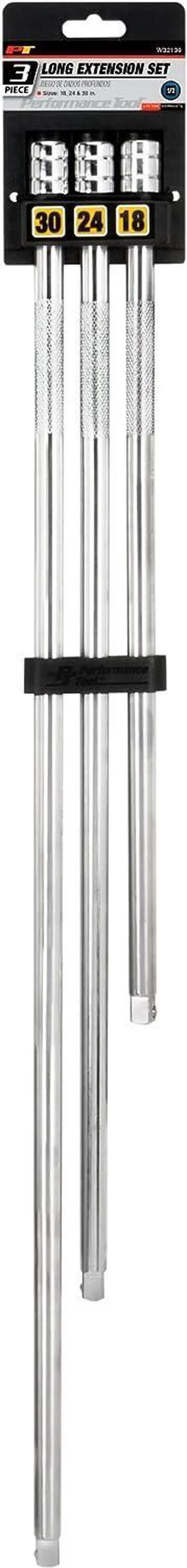 Alt view image 3 of 4 - Performance Tool W32139 1/2-Inch Drive Long Extension Set, 3-Piece