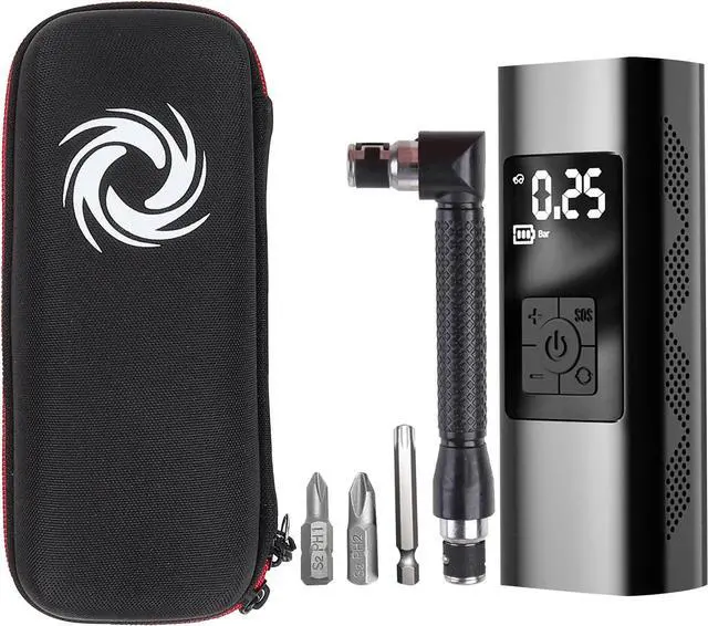 Alt view image 2 of 3 - OneWheel GT PRO Toolkit Set for Service/Emergency Repair | Advance bag Electric Pump with power bank | L Shaped Socket magnetic wrench | Bit Holder | Bit Set | Valve Stem | Core Remover
