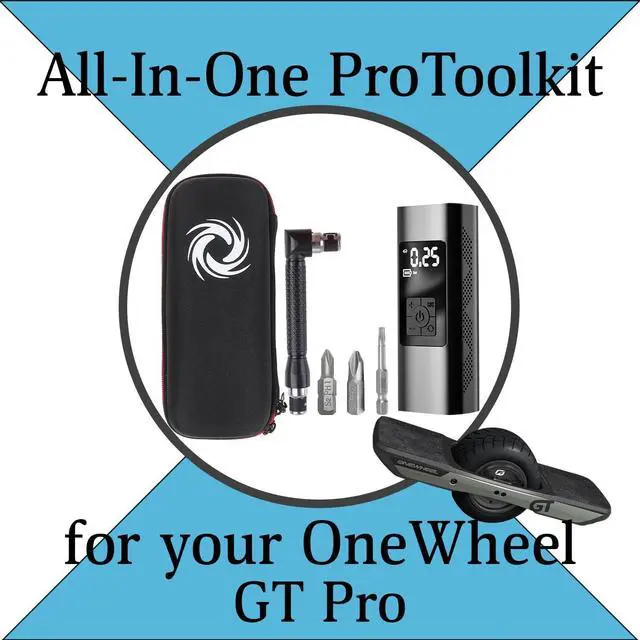 Alt view image 3 of 3 - OneWheel GT PRO Toolkit Set for Service/Emergency Repair | Advance bag Electric Pump with power bank | L Shaped Socket magnetic wrench | Bit Holder | Bit Set | Valve Stem | Core Remover