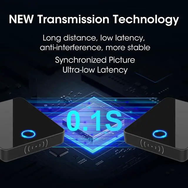 Alt view image 6 of 7 - Wireless HDMI Transmitter and Receiver,Binken 150m Wireless HDMI Extender Support 1080P@60 Hz, Support 2.4/5GHz for Streaming Video Audio from Laptop, PC Satellite to HDTV Projector Model 810