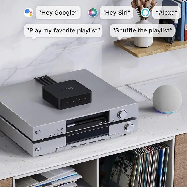 Alt view image 6 of 7 - WiiM Pro AirPlay 2 Receiver, Chromecast Audio, WiFi Multiroom Streamer, Compatible with Alexa, Siri and Google Assistant, Stream Hi-Res Audio from Spotify,  Music, Tidal and More