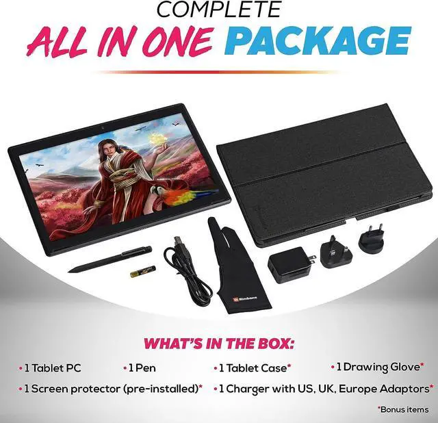 Alt view image 5 of 7 - Simbans PicassoTab XL Drawing Tablet No Computer Needed with 11.6 Inch Screen [4 Bonus Items] Stylus Pen, Portable, Standalone, Android 11, Best Gift for Beginner Digital Graphic Artist - PCXL