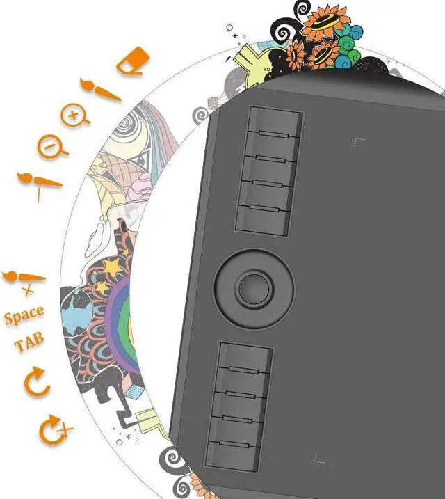 Alt view image 3 of 7 - Drawing Tablet GAOMON M10K PRO 10 x 6.25 inches Large Graphic Tablet, Digital Art Tablet Supports Tilt & Radial Function with 10 Shortcut Keys, Battery-Free Stylus, Work with Mac, Windows & Android