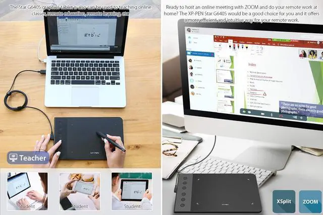 Alt view image 5 of 7 - Drawing Tablet XP-PEN G640S Graphics Pen Tablet with Battery-Free Stylus 8192 Pressure 6x4 Inch Digital Tablet with 6 Customized Hot Keys for Chrome, Mac, Windows PC and Android