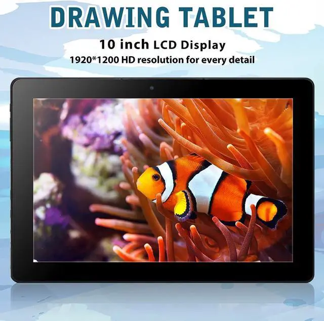 Alt view image 2 of 7 - T11 Pro Standalone Drawing Tablet with Screen,10.1 inch FHD Display,No Computer Needed,Octa-Core CPU,Pre-Installed Apps & Tutorials,More Bonus Items for Beginners, Artists, Students