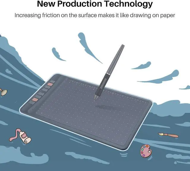 Alt view image 5 of 7 - Artisul A1201 Drawing Tablet 12 Inch Graphics Drawing Tablet 8192 Levels Pressure Battery-Free Stylus Digital Drawing Tablet for Windows/macOS/Chromebook/Android with 8 Shortcut Keys