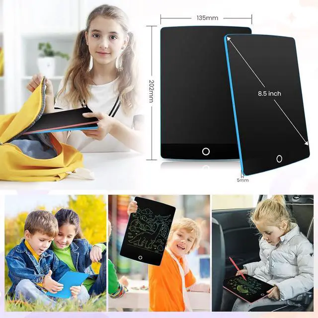Alt view image 5 of 6 - Kids Writing Tablet Doodle Board, Colorful Drawing Pad, Electronic Drawing Tablet, Toodler Toys Gifts for Boys Girls Aged 3-8 Years Old, 6-Pack