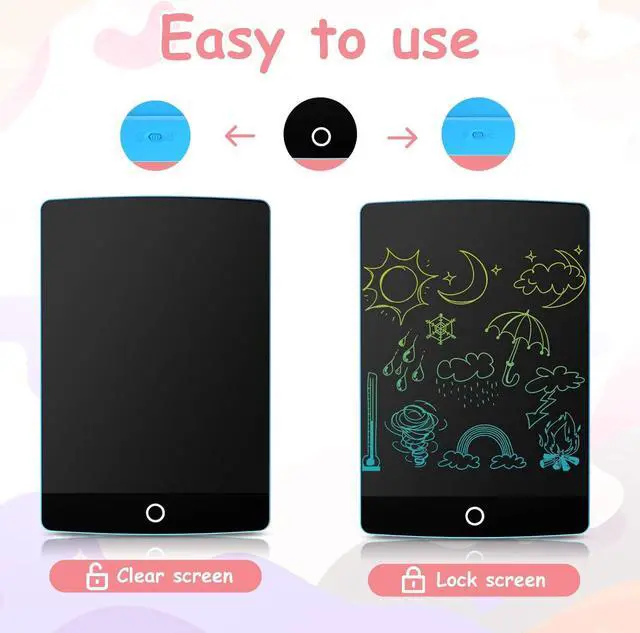 Alt view image 4 of 6 - Kids Writing Tablet Doodle Board, Colorful Drawing Pad, Electronic Drawing Tablet, Toodler Toys Gifts for Boys Girls Aged 3-8 Years Old, 6-Pack