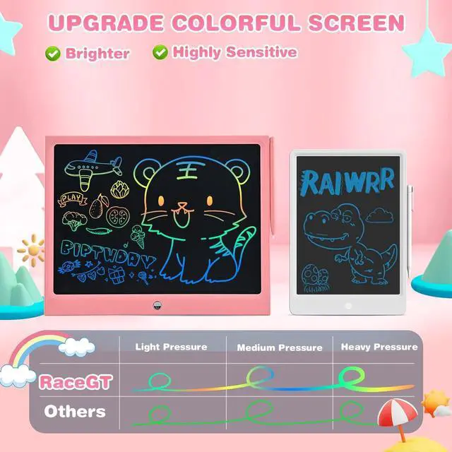 Alt view image 3 of 7 - LCD Writing Tablet for Kids Toddler Toys, 15 Inch Drawing Board, Doodle Board Gifts for Kids,Kids Toy Christmas Birthday Gift, Drawing Tablet for 3 4 5 6 Years Old Toddler Boys Girls