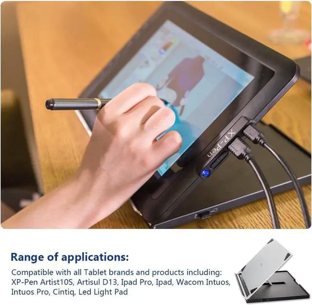 Alt view image 6 of 7 - XPPen Drawing Tablet Stand AC18 Multifunctional Metal Drawing Pen Tablet Stand for Pen Display Drawing Graphic Monitor Prevented Skidding Stander Holder