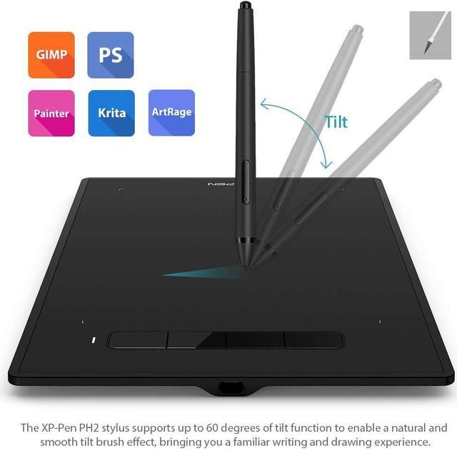 Alt view image 5 of 7 - XPPen Star G960S Plus Graphic Tablets Drawing Pen Tablets 9x6 inch with Battery-Free Tilt Support PH2 Stylus Digital Eraser (4 Shortcut Keys)