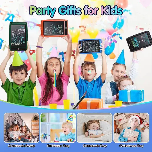 Alt view image 7 of 7 - 12 Pack LCD Writing Tablet for Kids 3 Years Old and up, 8.5 Inch Colorful Digital Drawing Pad LCD Doodle & Scribbler Boards Sketch Tablet Electronic Notepad Learning Pad for 3 4 5 6 Year Old Boys