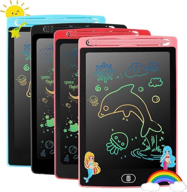 Fzm Kids Activities 3-5 Girls Boys Age 3-4 Years Pad Deluxe Light Up LED Drawing Tablet with Extras Includes Wipe Board Cloth 3D Glasses Pattem Paper LED