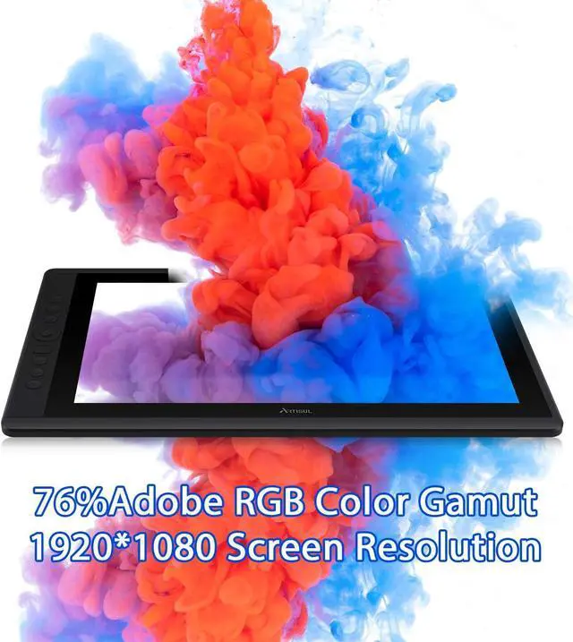 Alt view image 6 of 7 - Artisul D16 15.6 Inch Drawing Tablet with Screen IPS Graphics Drawing Monitor Full Laminated Pen Display Battery-Free Stylus 8192 Levels Pressure Sensitive 7 Shortcut Keys A Dial for Windows, Mac